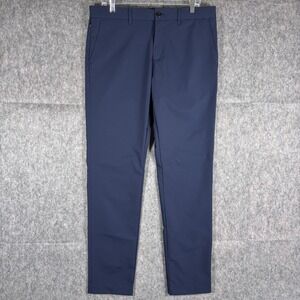 Seneca Vanta‎ Pants Mens 34R x 32 Blue Japanese Fabric Drawstring Tech Chino